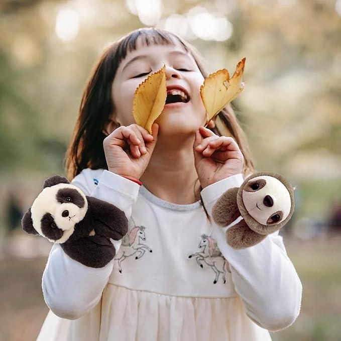 Soft and Ajustable Unisex Stuffed Animal Slap Bracelets Plush Panda