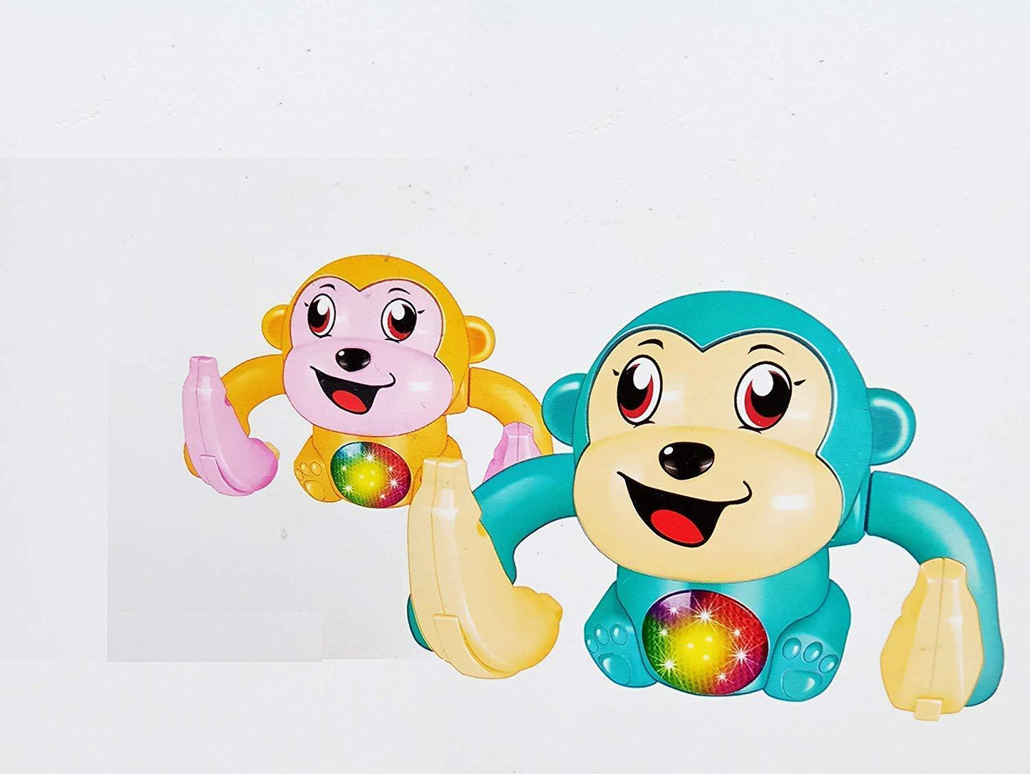 Dancing and Spinning Rolling Doll Tumble Monkey Toy Voice Control Banana Monkey with Musical Toy with Light and Sound Effects and Sensor