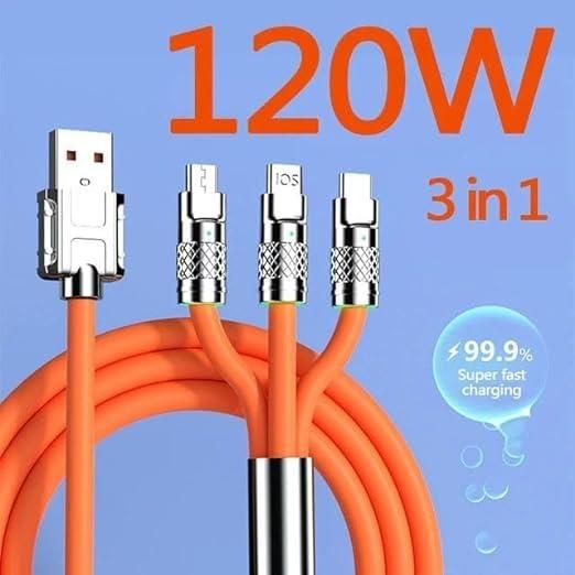 4 In 1 Super Elastic Unbreakable Charger Cable