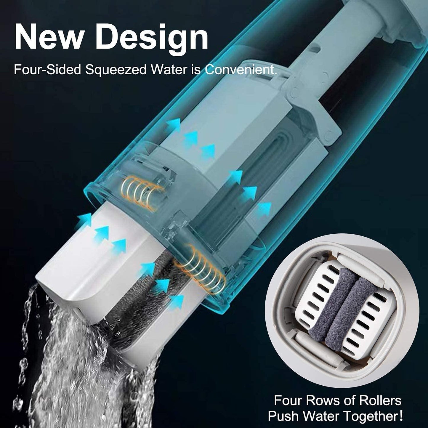 Portable Mini Mop with Bucket Compact Cleaning Tool Set