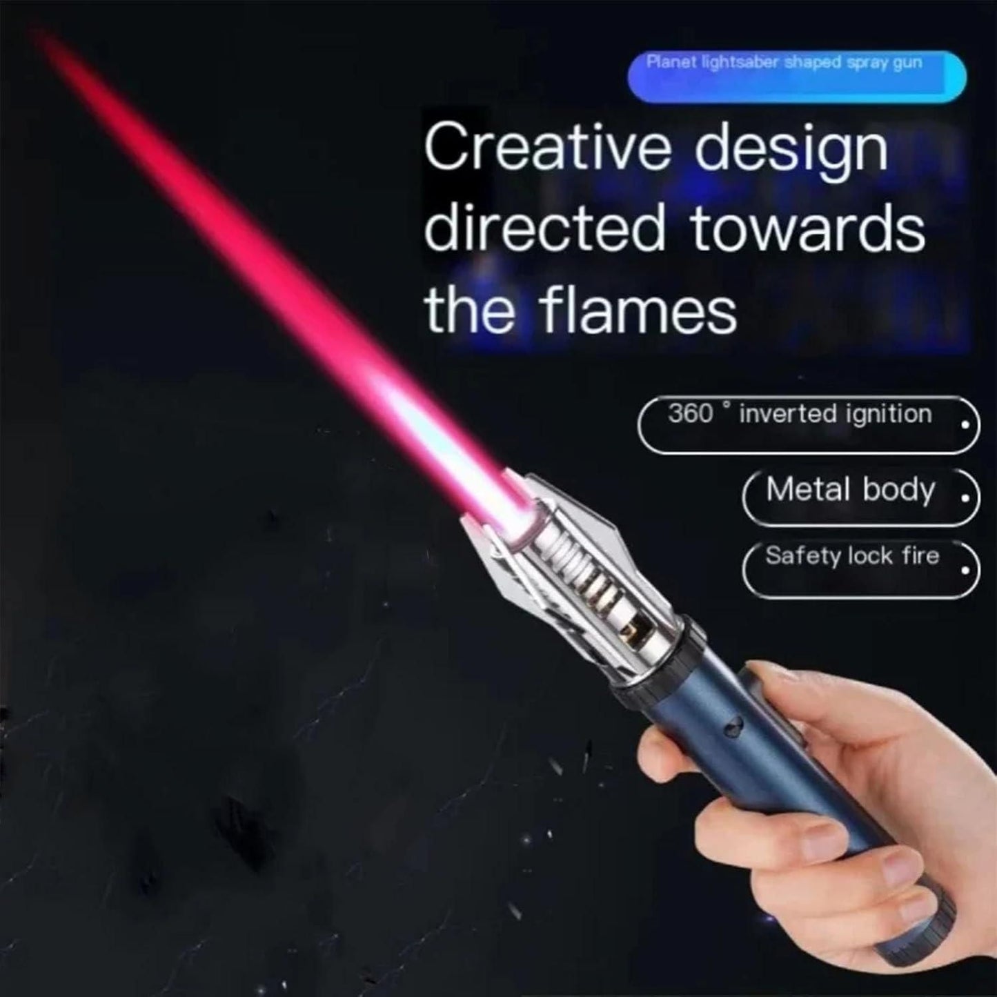 Metal LightsaberInspired Lighter Refillable Steel Body