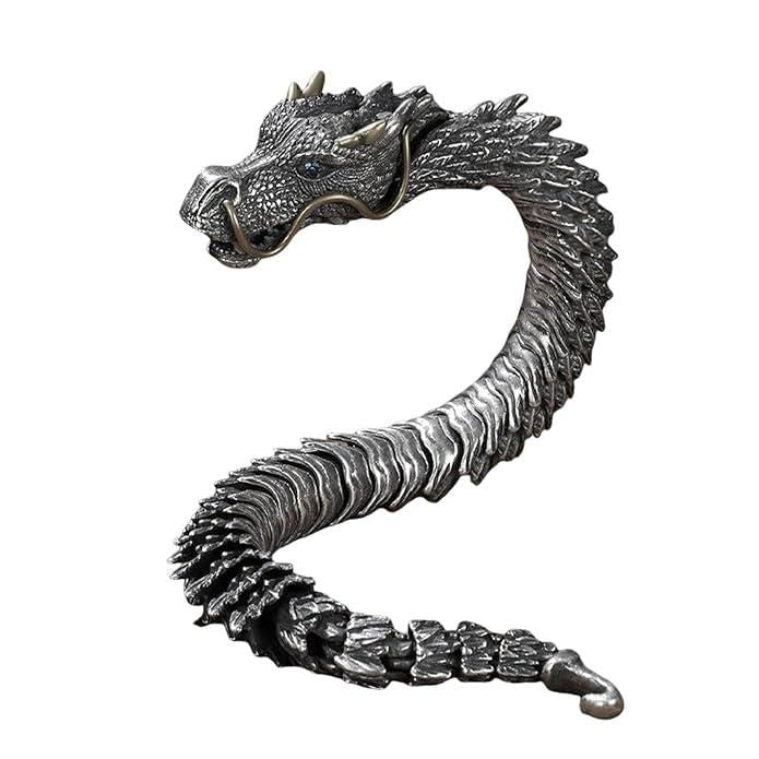 Dragon Scale Metallic Link Bracelet for Men & Women