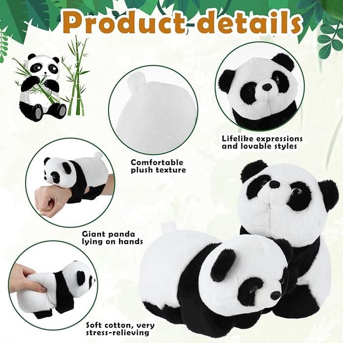 Soft and Ajustable Unisex Stuffed Animal Slap Bracelets Plush Panda