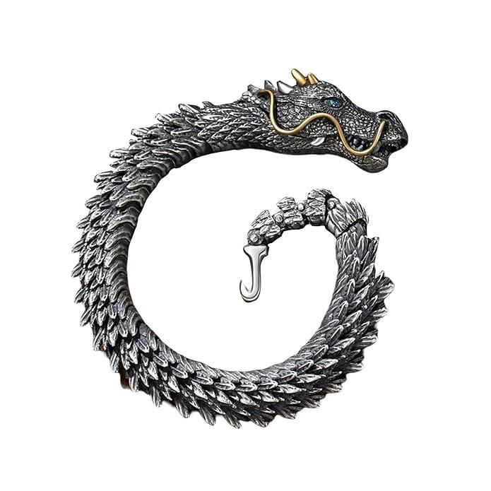 Dragon Scale Metallic Link Bracelet for Men & Women