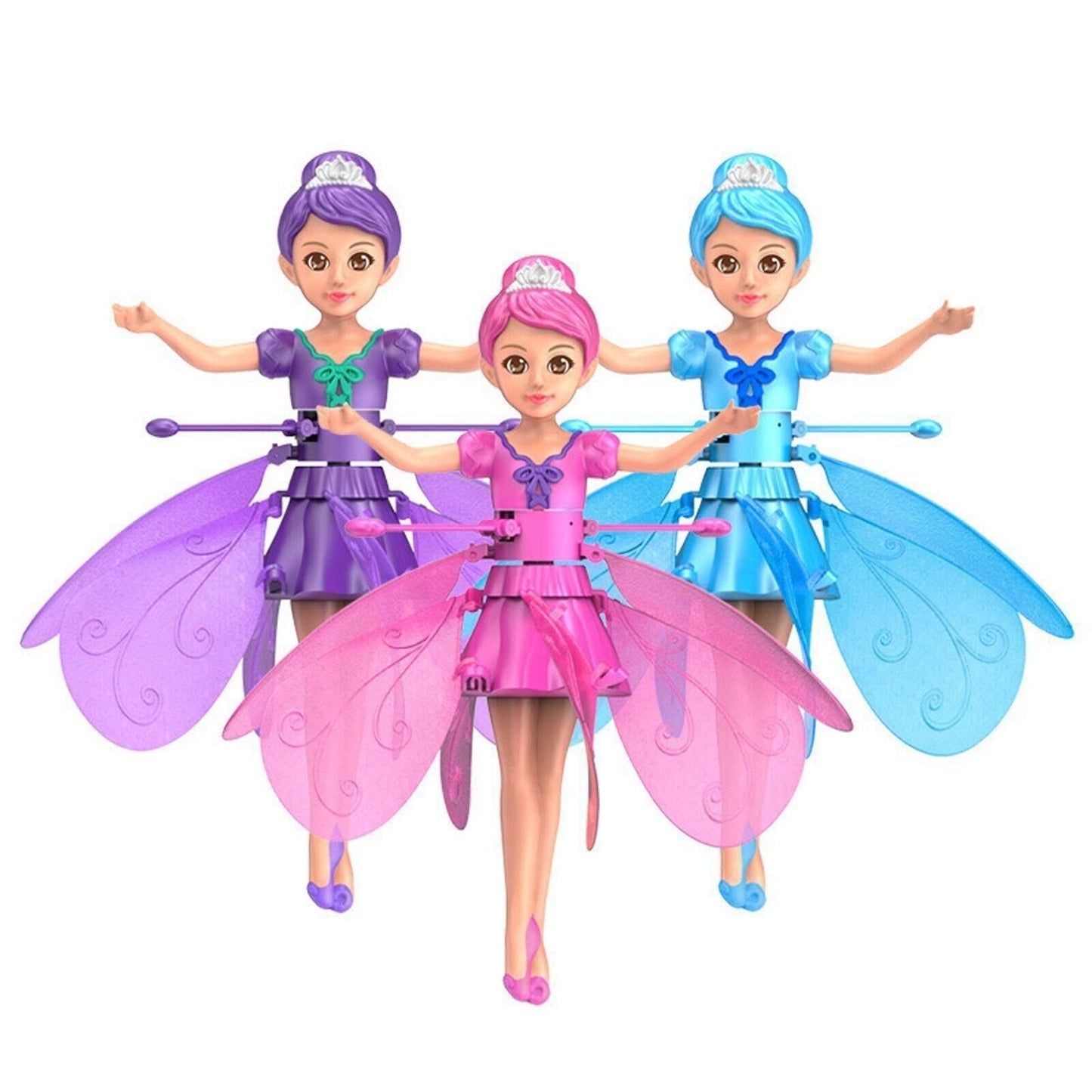 Magic Flying Fairy Princess Doll Flying Toy for Kids with Sensor Control