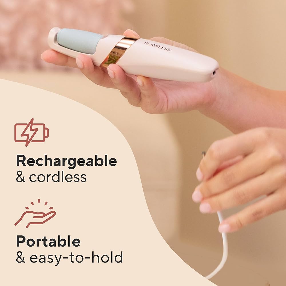 Bos Medicare Surgical Finishing Touch Flawless Pedi Electronic Tool File and Callus Remover, Foot File Callus Remover Too