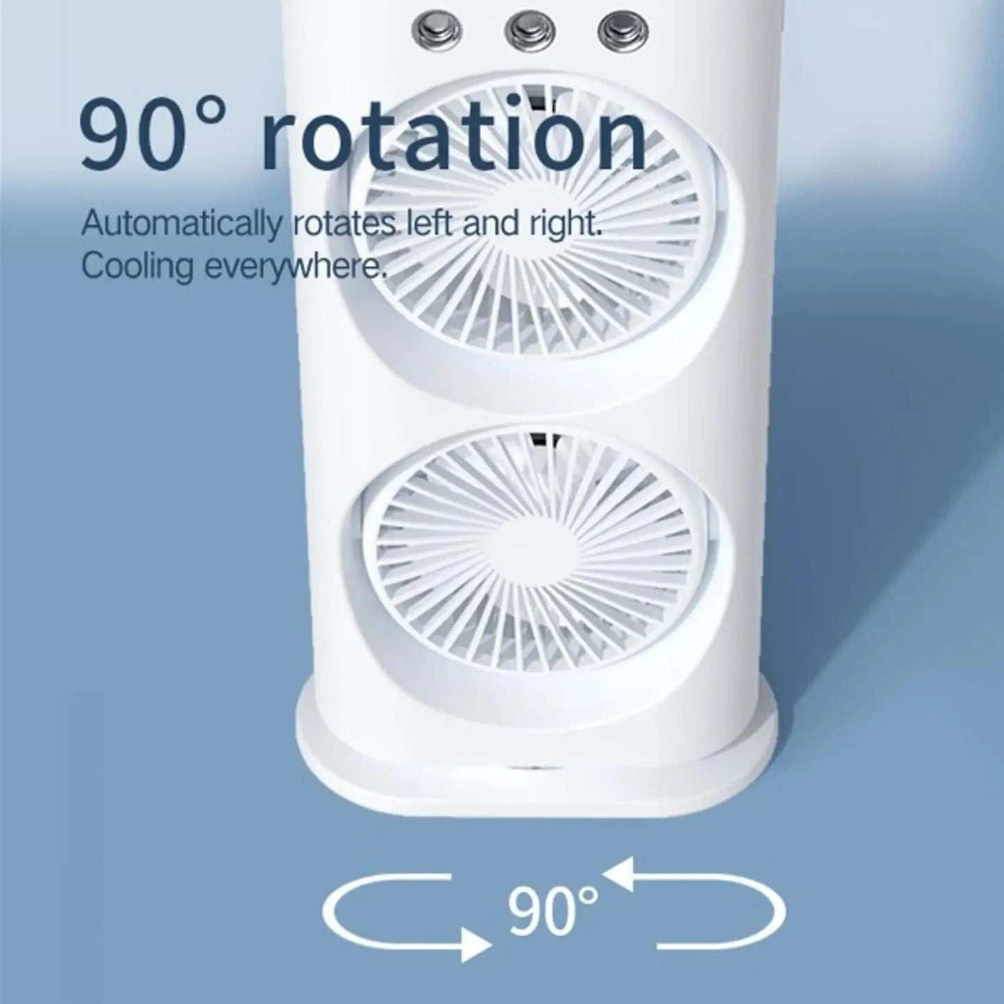 Double-Ended Spray Fan – Portable Mist Cooling & Multi-Function Household Fan