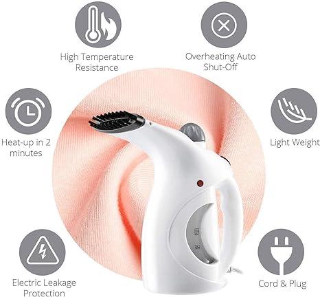 Fast Heat Up Portable Handheld Garment Facial Vapor Steamer Iron Brush for Home and Travel Handy