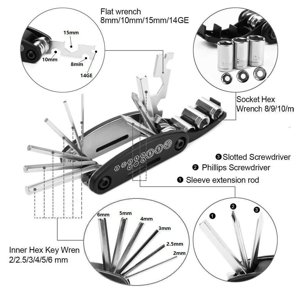 15 in 1 Multipurpose Tool Kit for Home and Outdoor Repair