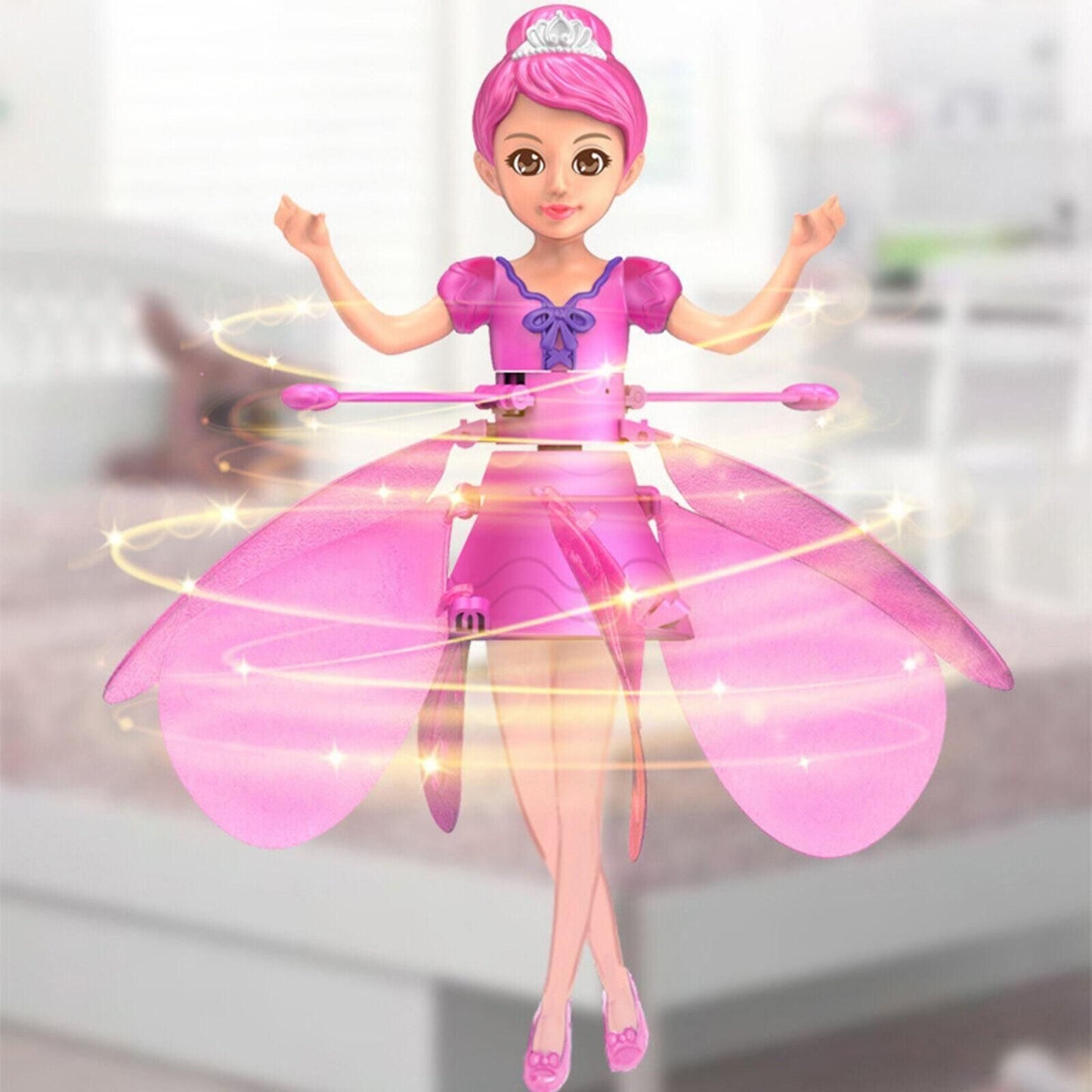 Magic Flying Fairy Princess Doll Flying Toy for Kids with Sensor Control