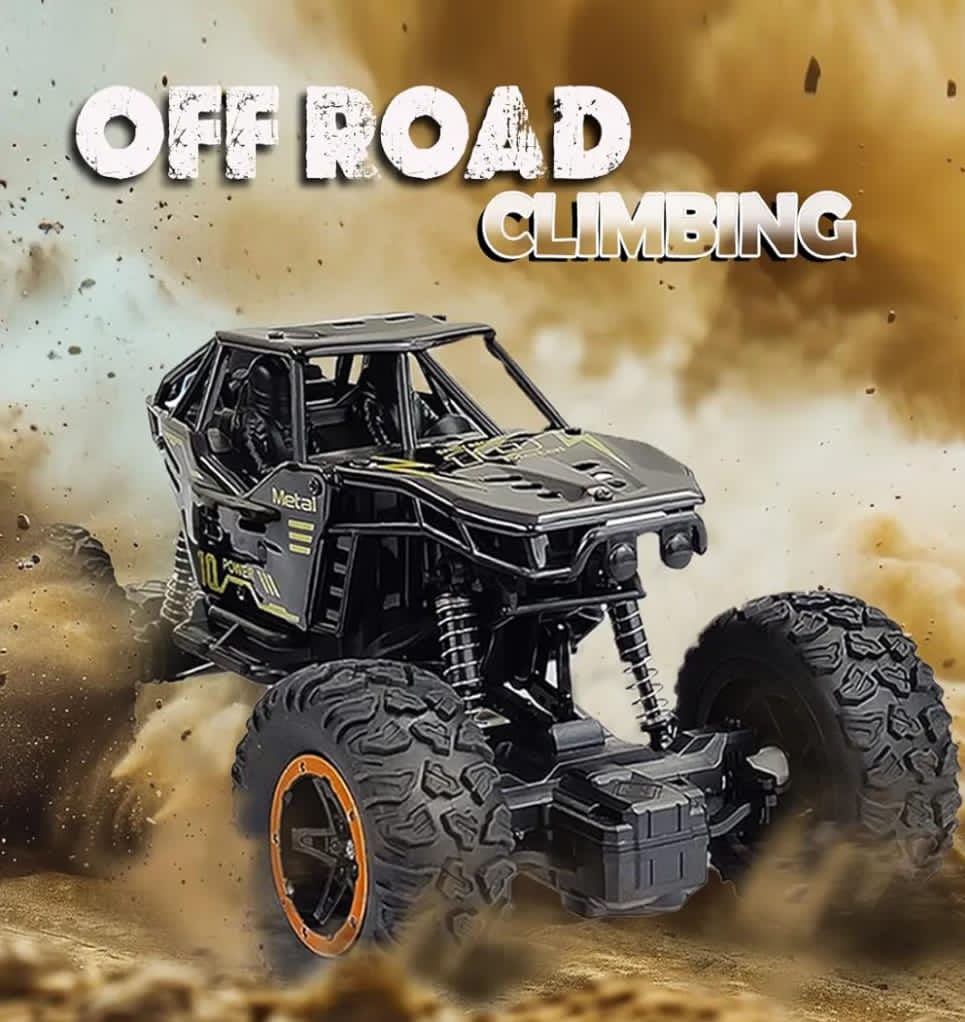 Remote Controlled Rock Crawler Monster Truck Toy Vehicle for Kids.