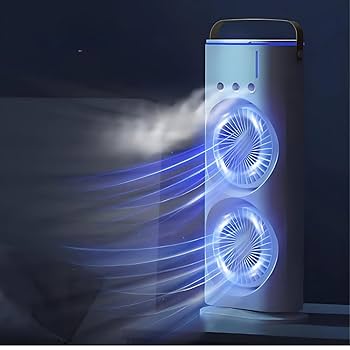 Double-Ended Spray Fan – Portable Mist Cooling & Multi-Function Household Fan