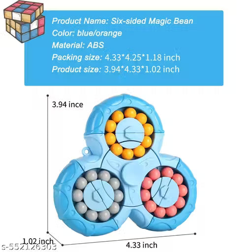 3d Magic Bean Puzzle Fidget Spinner