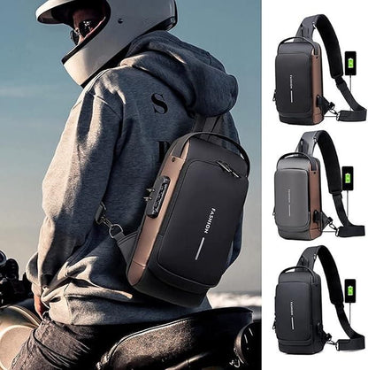 Stylish Sling Bag for Mans & Womans with Leather Outer and Polyester Inner