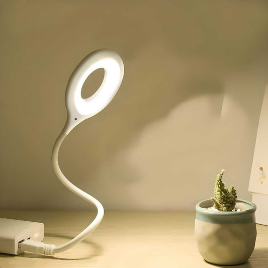 LED Flexible USB Clip-On Desk Reading Lamp with 20 Bright LEDs