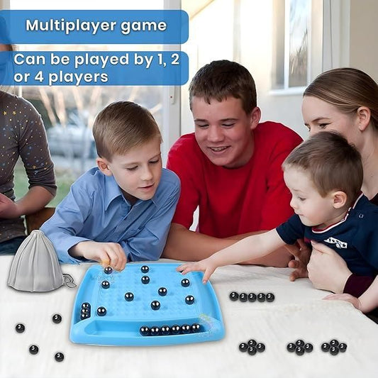Magnetic Battle Chess Game with 20 Steel Balls for Kids and Family Fun