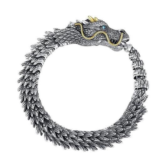 Dragon Scale Metallic Link Bracelet for Men & Women