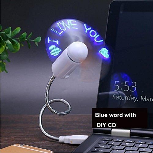 USB LED Fan with Custom Programmable Message Display – CD Software Included