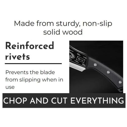 Ultra Sharpe Dragon Chopping Knife Stainless Steel Blade for Effortless Cutting