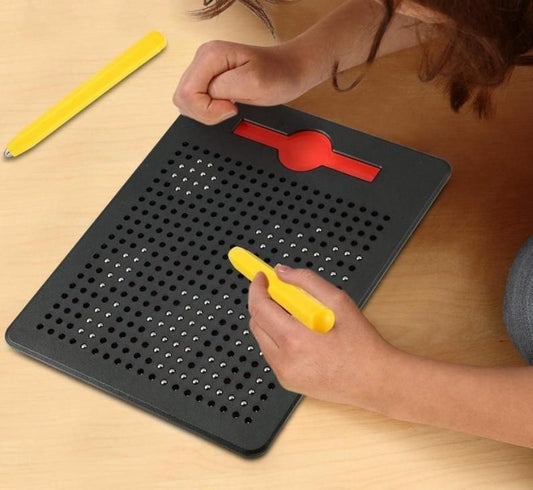 Magnetic Drawing Board for Kids with Stylus and Bead Sketch Panel
