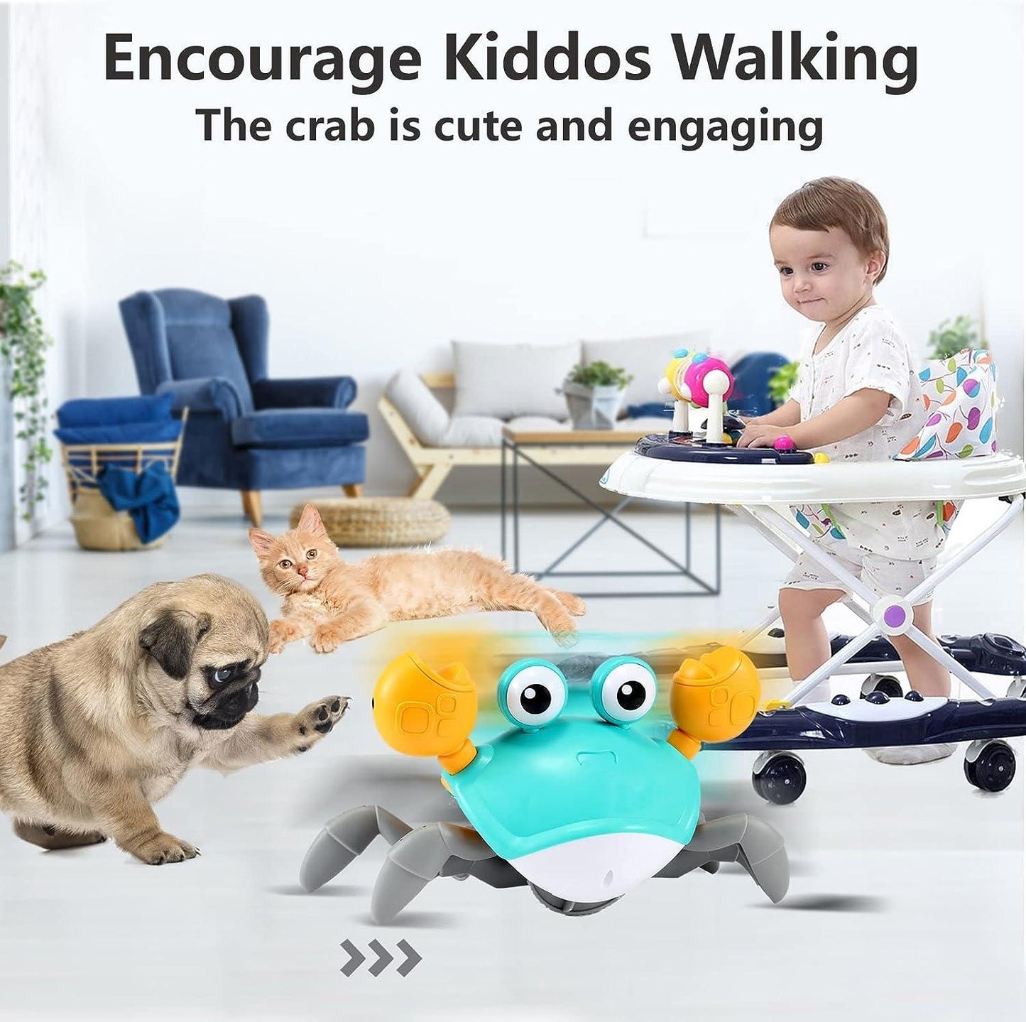 Interactive Crawling Crab Toy for Babies – Smart Motion Baby Toy for Learning & Fun