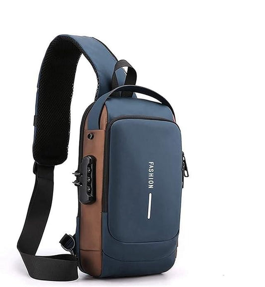 Stylish Sling Bag for Mans & Womans with Leather Outer and Polyester Inner