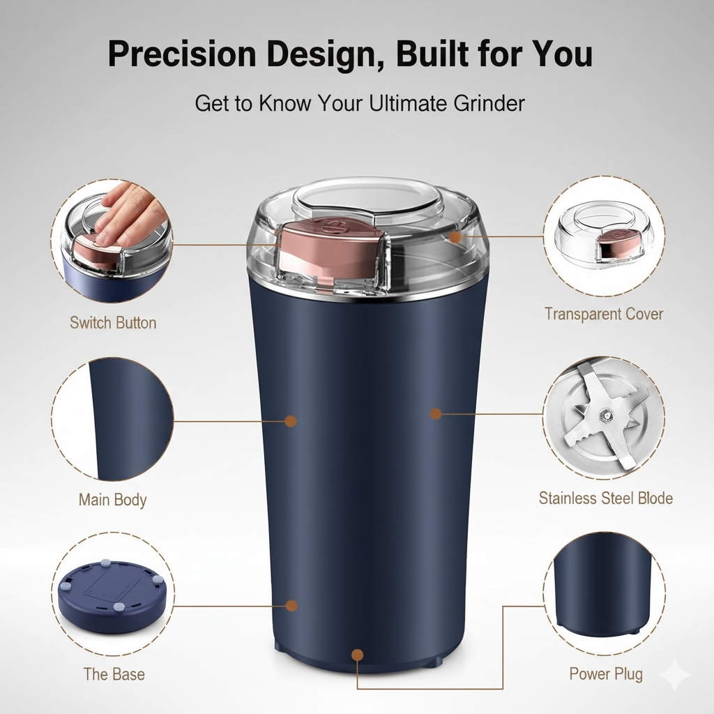 Portable Mini Mixer Grinder